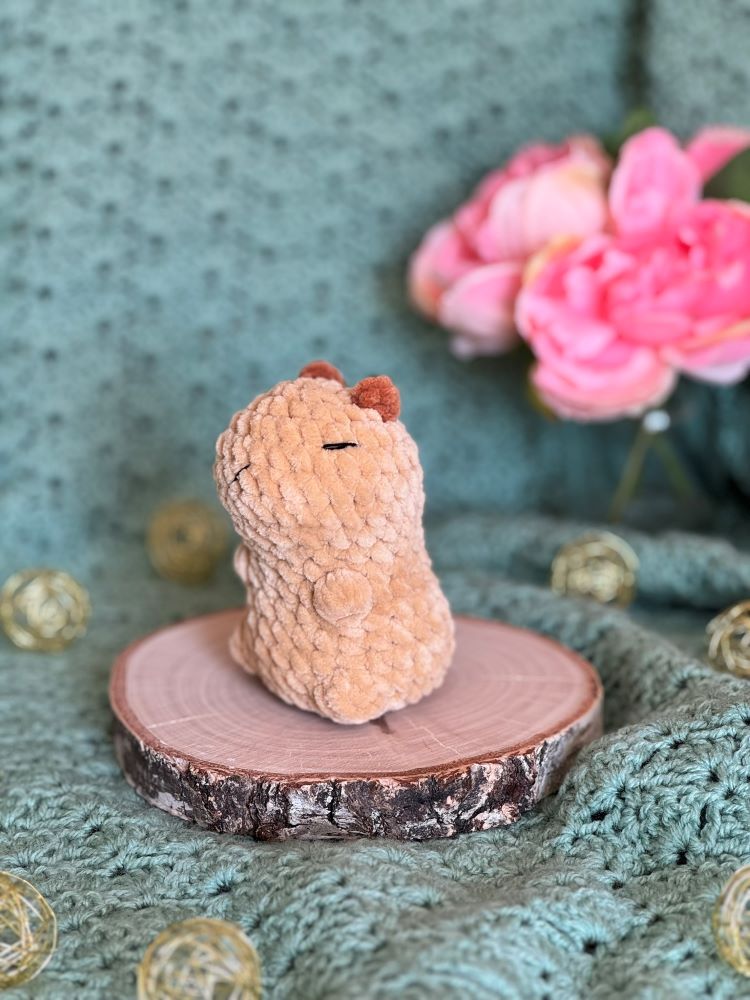 Kapibara szydełkowa handmade 3