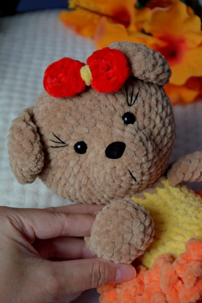 Misia balerina w kolorowej sukience_5