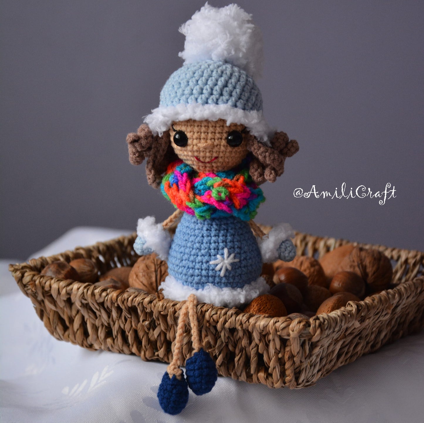 Wzór na szydełko Zimowa laleczka tutorial szydełkowy_5