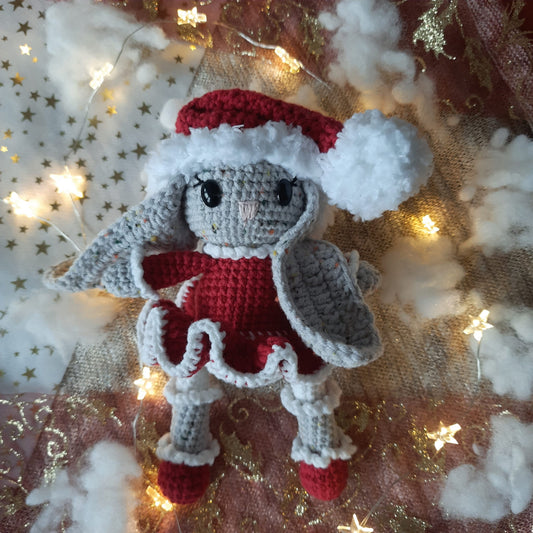 Wzór szydełkowy Świąteczny Króliczek tutorial instrukcja na szydełko_1