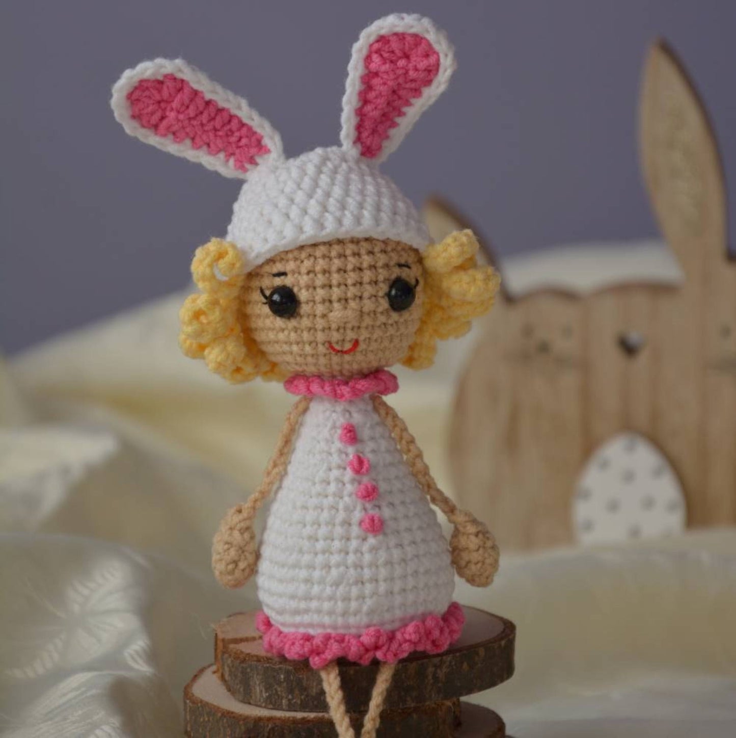 Wzór szydełkowy Laleczka Króliczek tutorial na szydełko_5