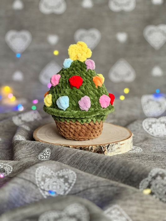 Choinka - babeczka z bombkami_1