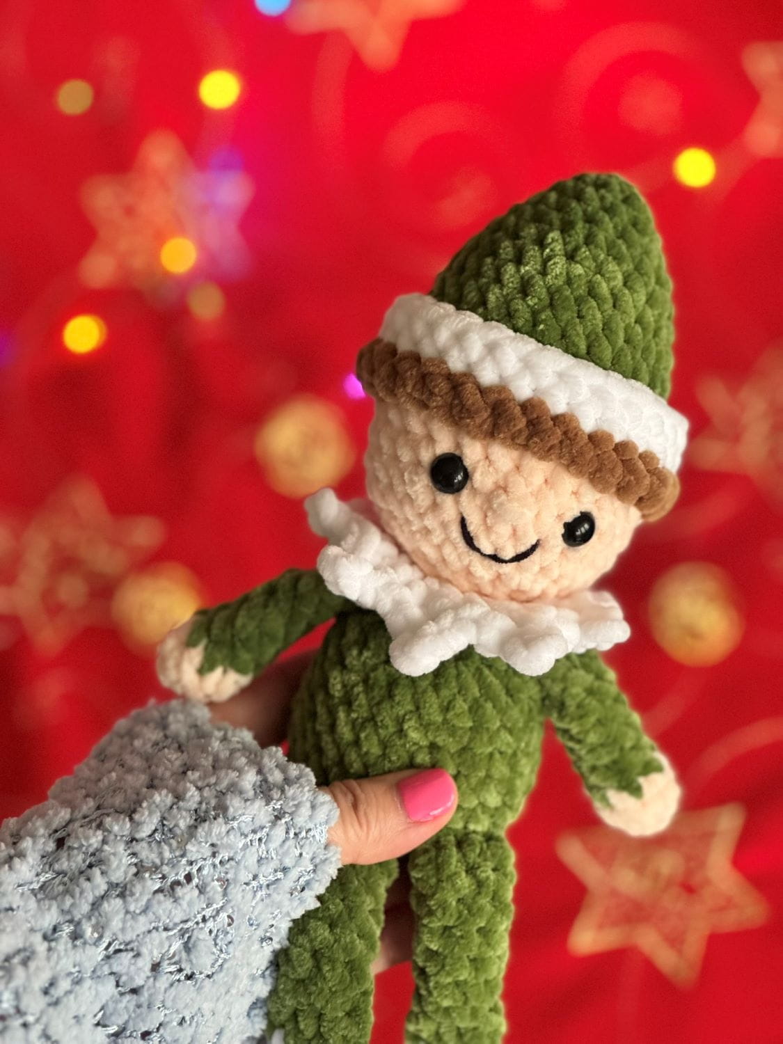 Elf lalka chłopiec w zielonym ubranku_3