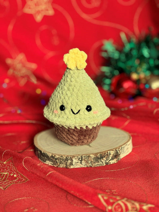 Zielona choinka gładka - babeczka_1