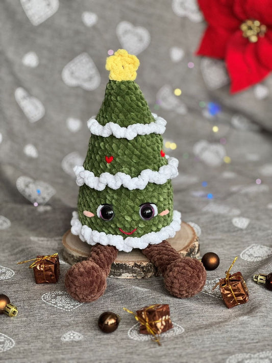 Ciemnozielona choinka z nogami_1