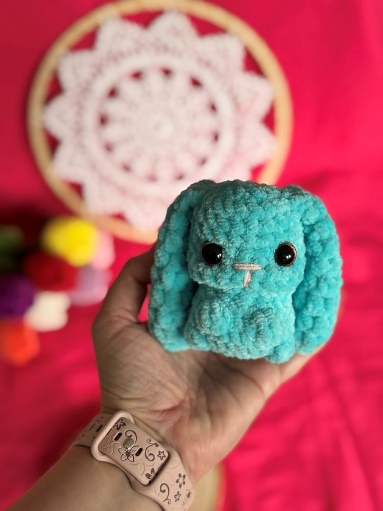 Króliczek zajączek kolorowy pluszowy_6