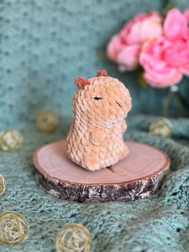 Kapibara szydełkowa handmade 2